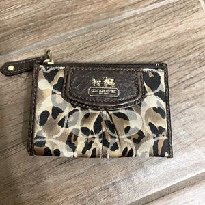 Cheetah Coach Coin Purse